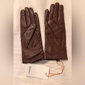 Quince Brown Leather Gloves